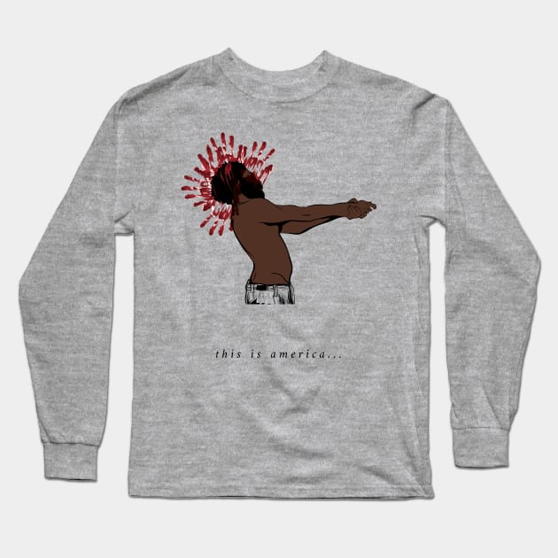 This is America Long Sleeve T-Shirt by quadrin